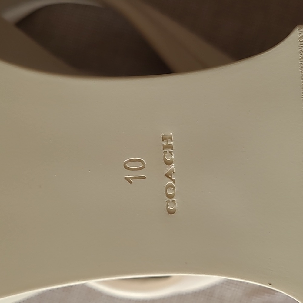 COACH Womens Franki Leathers Platform Flip Flops. - Picture 5 of 16